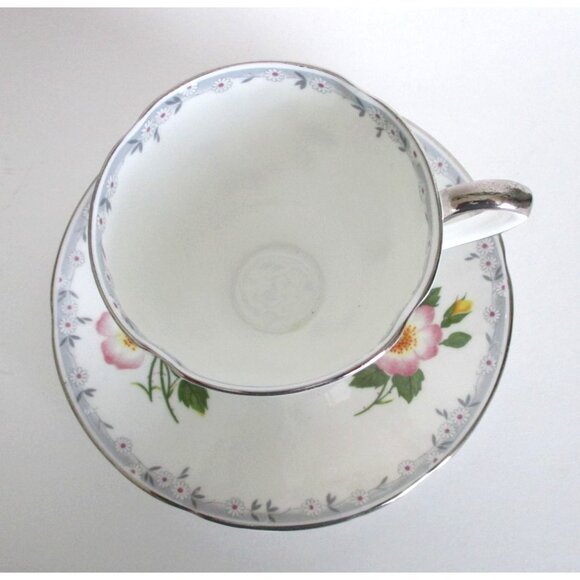 Wild Rose Bone China Tea Cup Teacup Saucer Taylor & Kent English Bone China - Picture 3 of 7